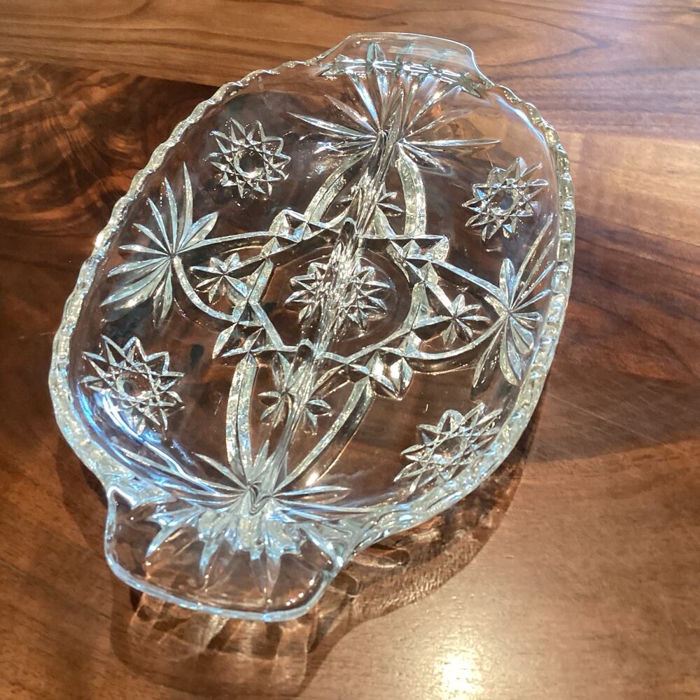 Vintage Anchor Hocking Divided Relish Dish